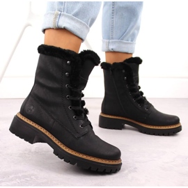 Botas de piel Rieker 72625-00 negro 5
