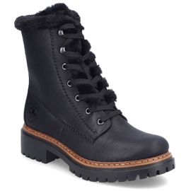 Botas de piel Rieker 72625-00 negro 7