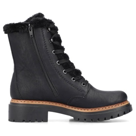 Botas de piel Rieker 72625-00 negro 8
