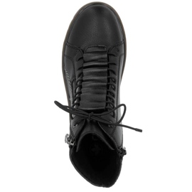 Botas de cuero Rieker de mujer Y3410-00 Negro 10