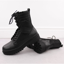 Big Star OO174164 zapatos de cuero táctico negro 4