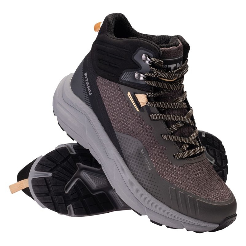 Zapatos Fitanu, impermeable marrón 1