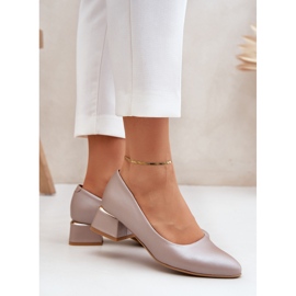 Lewski Shoes Bombas de cuero Lewski 3118 Beige oscuro 3