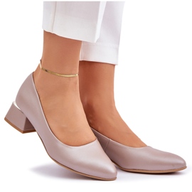 Lewski Shoes Bombas de cuero Lewski 3118 Beige oscuro 9