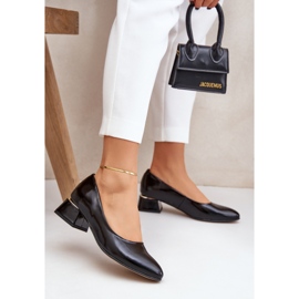 Lewski Shoes Bombas de cuero Lewski 3118 con negro brillante 2