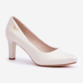 Bombas para mujeres Sergio Leone Pearl beige 4