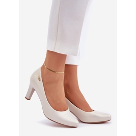 Bombas para mujeres Sergio Leone Pearl beige 1