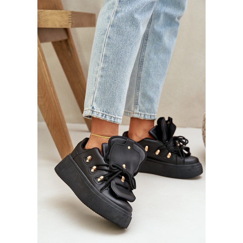 Zapatillas Mujer Plataforma Negro 2