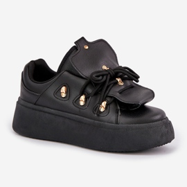 Zapatillas Mujer Plataforma Negro 4
