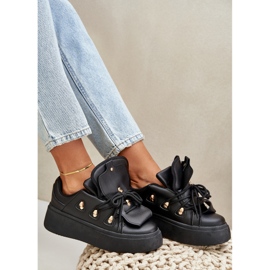Zapatillas Mujer Plataforma Negro 5