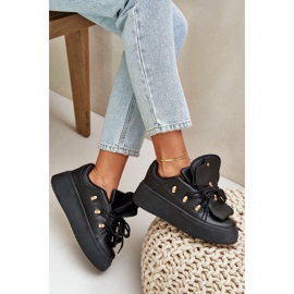 Zapatillas Mujer Plataforma Negro 6