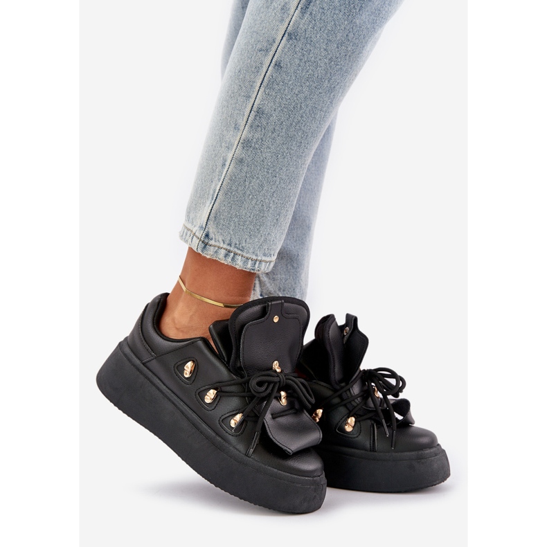 Zapatillas Mujer Plataforma Negro 1