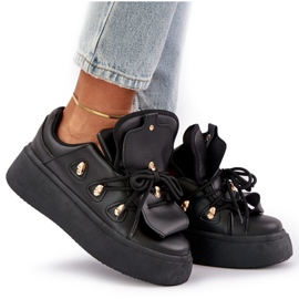 Zapatillas Mujer Plataforma Negro 8