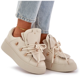 Zapatillas con Plataforma para Mujer, Beige 9
