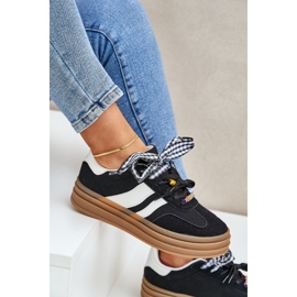 Zapatillas de deporte para mujeres con alfileres negros 5