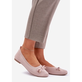 Bailarinas de malla con un arco rosa 1