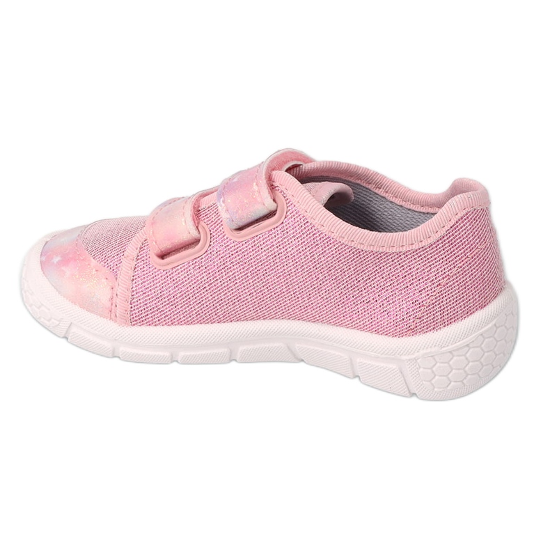 Pantuflas infantiles befado con velcro 908P001 rosa 2