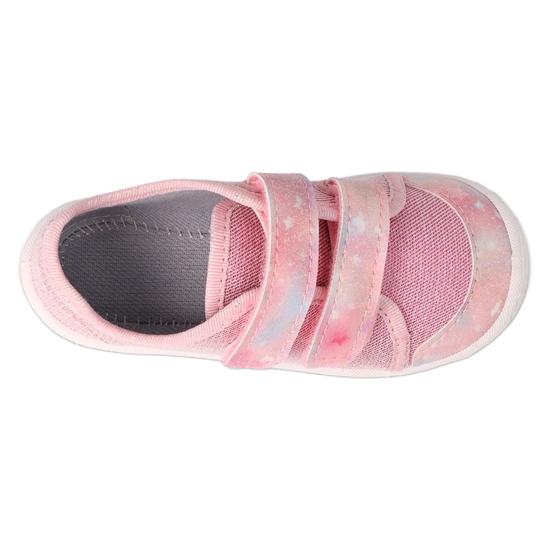 Pantuflas infantiles befado con velcro 908P001 rosa 3