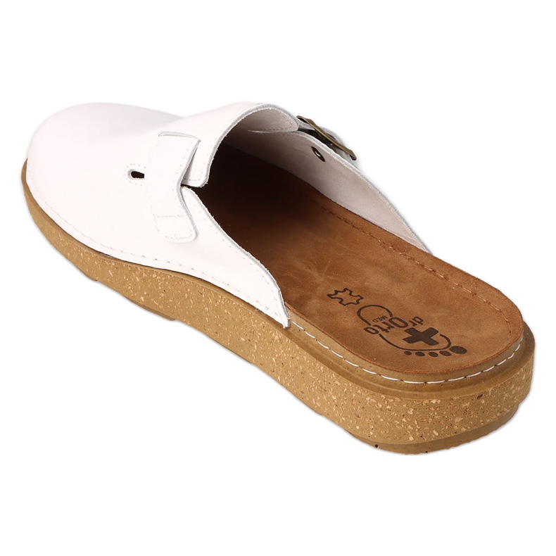 Zapatillas de hombre Dr.ORTO Befado de piel 179M004 blanco 2