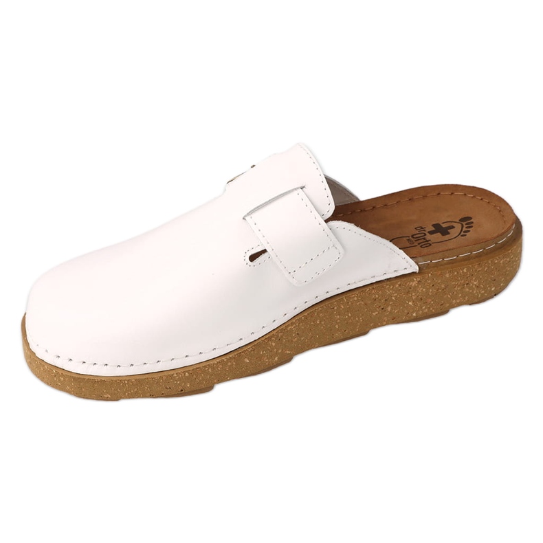 Zapatillas de hombre Dr.ORTO Befado de piel 179M004 blanco 1