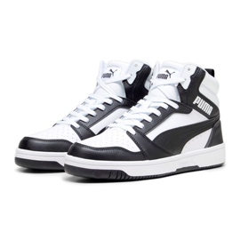 Puma Rebound V6 392326-01 White and White negro 1