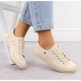 Deportivas mujer textil beige Big Star NN274286 4