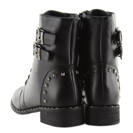 Negro Botas con cordones PE155P negro 1