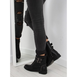 Negro Botas con cordones PE155P negro 2