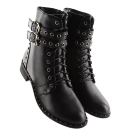 Negro Botas con cordones PE155P negro 3
