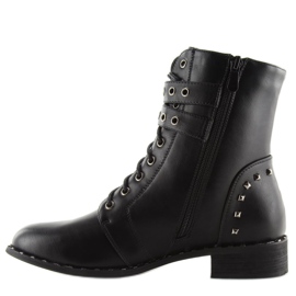 Negro Botas con cordones PE155P negro 6