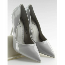 Gris lacado gris LL-89P Stilettos grises 3