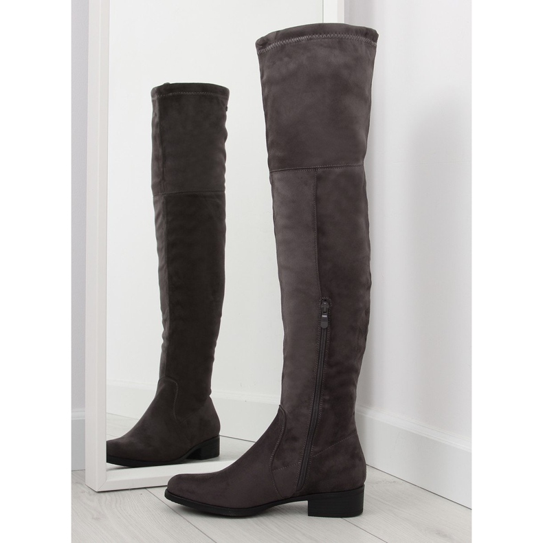 Botas mosqueteras H182 grises marrón multicolor 1 Botas mosqueteras H182 grises marrón multicolor 1