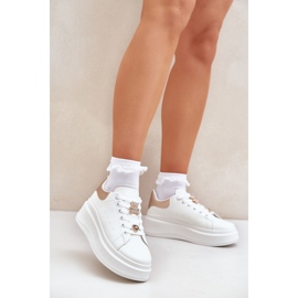 Zapatillas de deporte para mujeres con alfileres blancos 5