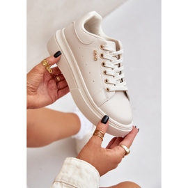 Zapatillas de deporte para mujeres en la plataforma Eco Light Basic Leather beige 9