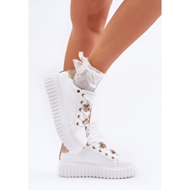 Zapatillas de deporte para mujeres con alfileres blancos 3