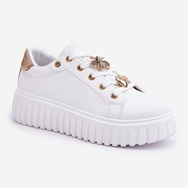Zapatillas de deporte para mujeres con alfileres blancos 5