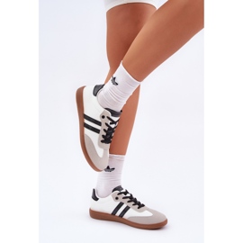 Zapatillas de zapatillas blancas y blancas de zapatillas de deporte blanco 2