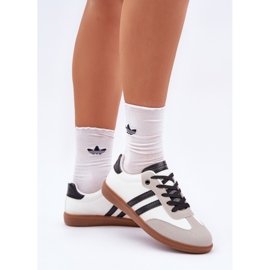 Zapatillas de zapatillas blancas y blancas de zapatillas de deporte blanco 3