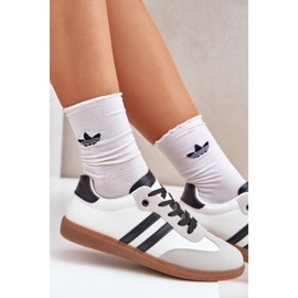 Zapatillas de zapatillas blancas y blancas de zapatillas de deporte blanco 7