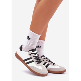 Zapatillas de zapatillas blancas y blancas de zapatillas de deporte blanco 1