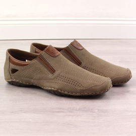 Rieker M RKR580 Zapatos calados piel marrón 10