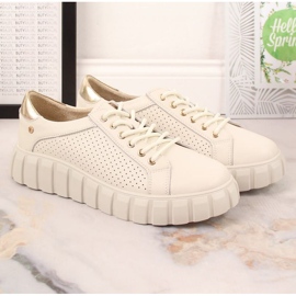 Filippo W PAW410 zapatos de piel beige 6