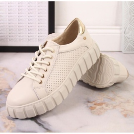 Filippo W PAW410 zapatos de piel beige 7