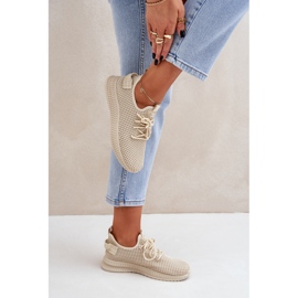 Slip de mujeres -Up en zapatos deportivos beige 3