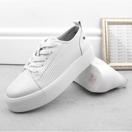 Zapatos Filippo W PAW524 de piel blanco 6