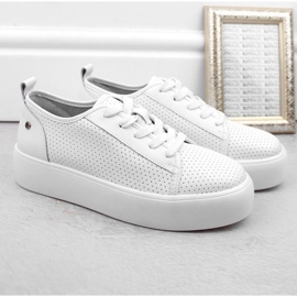 Zapatos Filippo W PAW524 de piel blanco 7