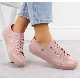 Zapatillas clásicas de las zapatillas de deporte para mujeres Big Star Pink Nn274291 rosado 4