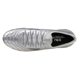Mizuno Morelia Neo IV Beta Elite FG P1GA254204 Zapatos plata 2