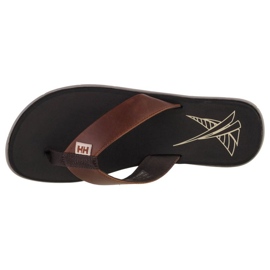 Sandalia Helly Hansen Seasand de cuero M 11495-713 marrón 7