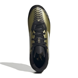 Adidas Junior F50 League FG/MG Messi IF6919 PLN Zapatos dorado 2